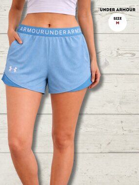 Under Armour Shorts – M – Light Blue Athletic Running Shorts